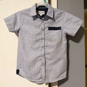 Boys' Light Blue Short Sleeve Shirt